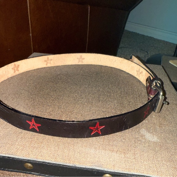 Accessories - Black Belt with Red Star Accents